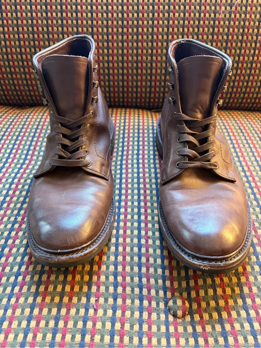 Allen Edmonds Higgins Mill Plain Toe Boot Goodyear Welt